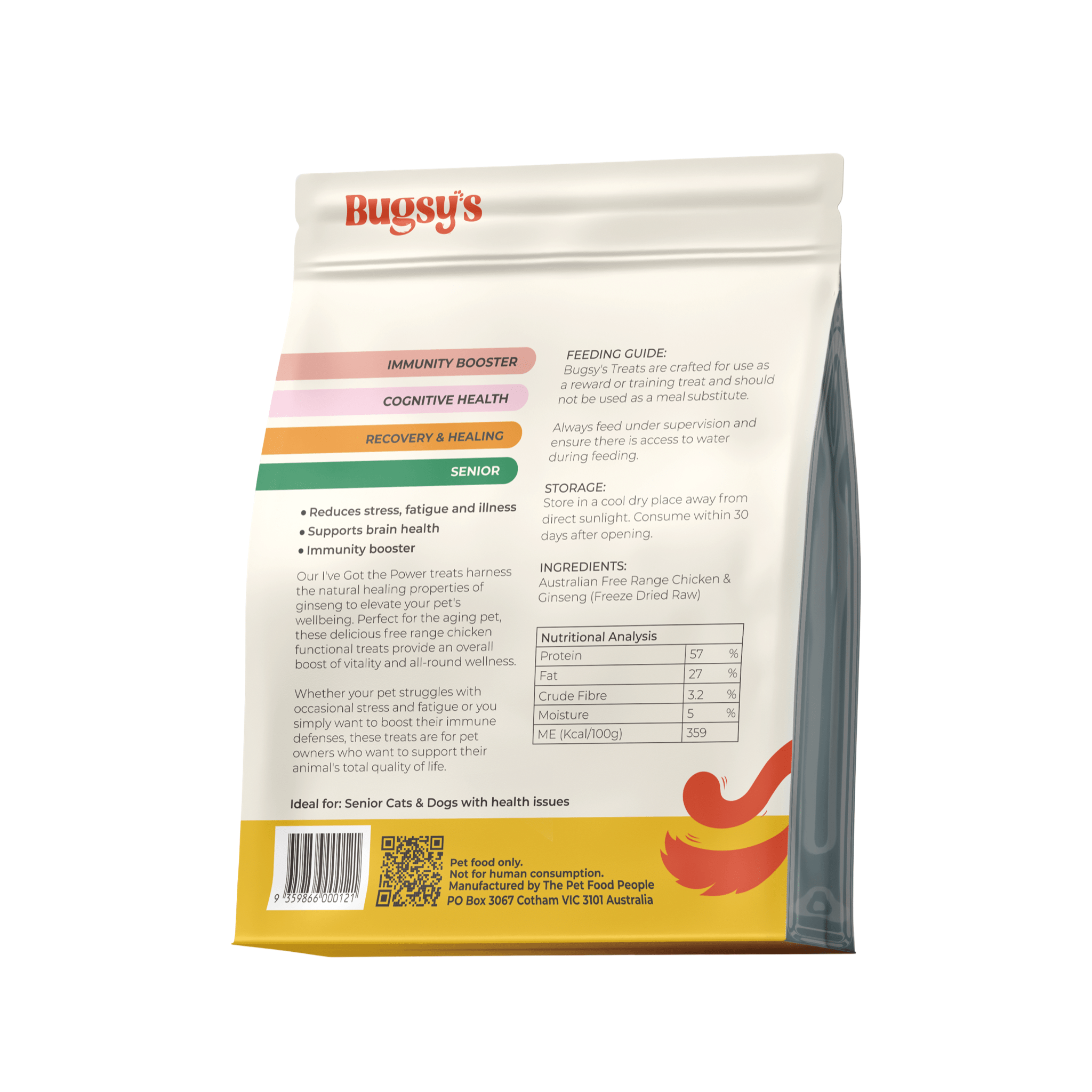 Chicken & Ginseng | Cognitive Health (Freeze Dried Treats) - Woof Living