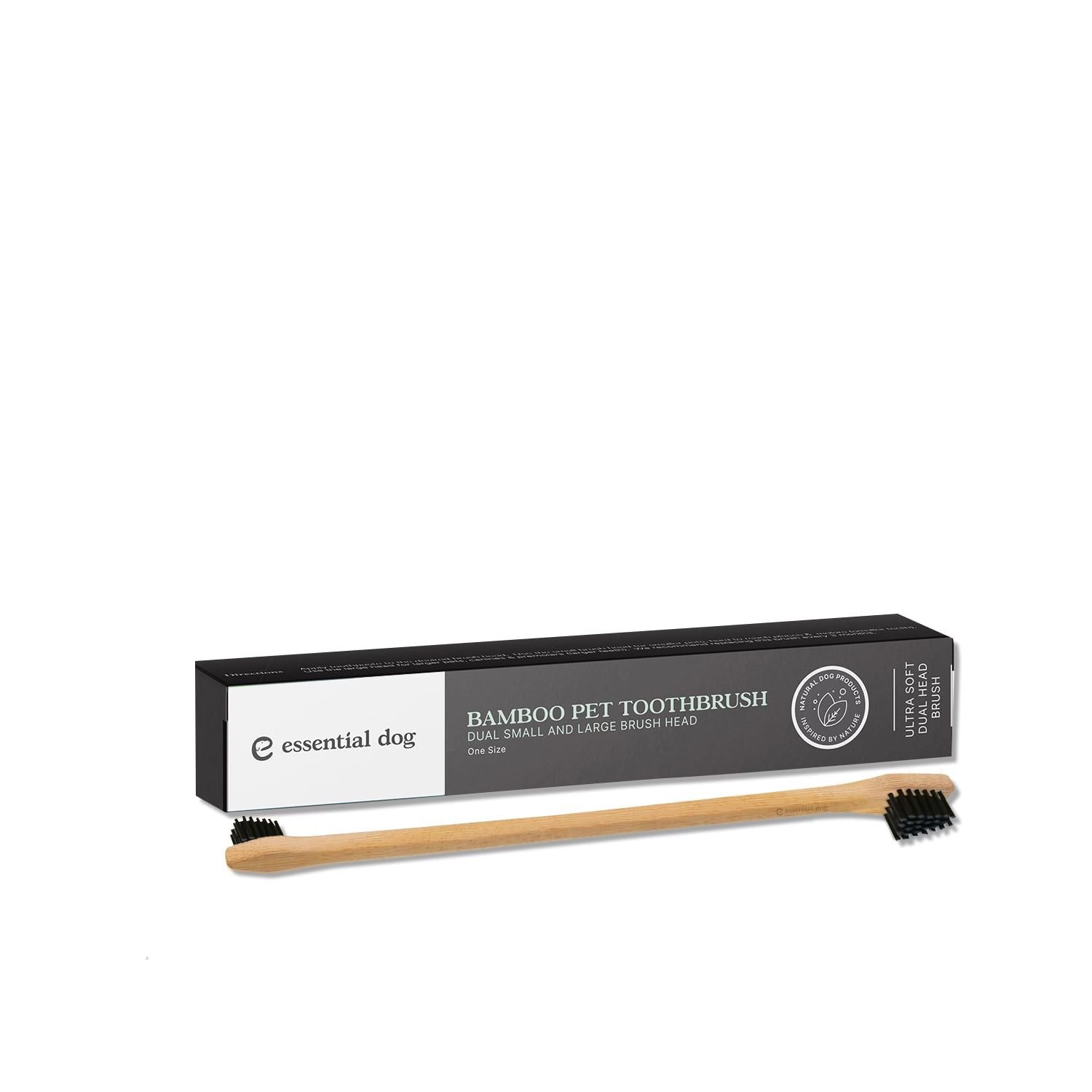 Double Sided Bamboo Dog Toothbrush - Woof Living