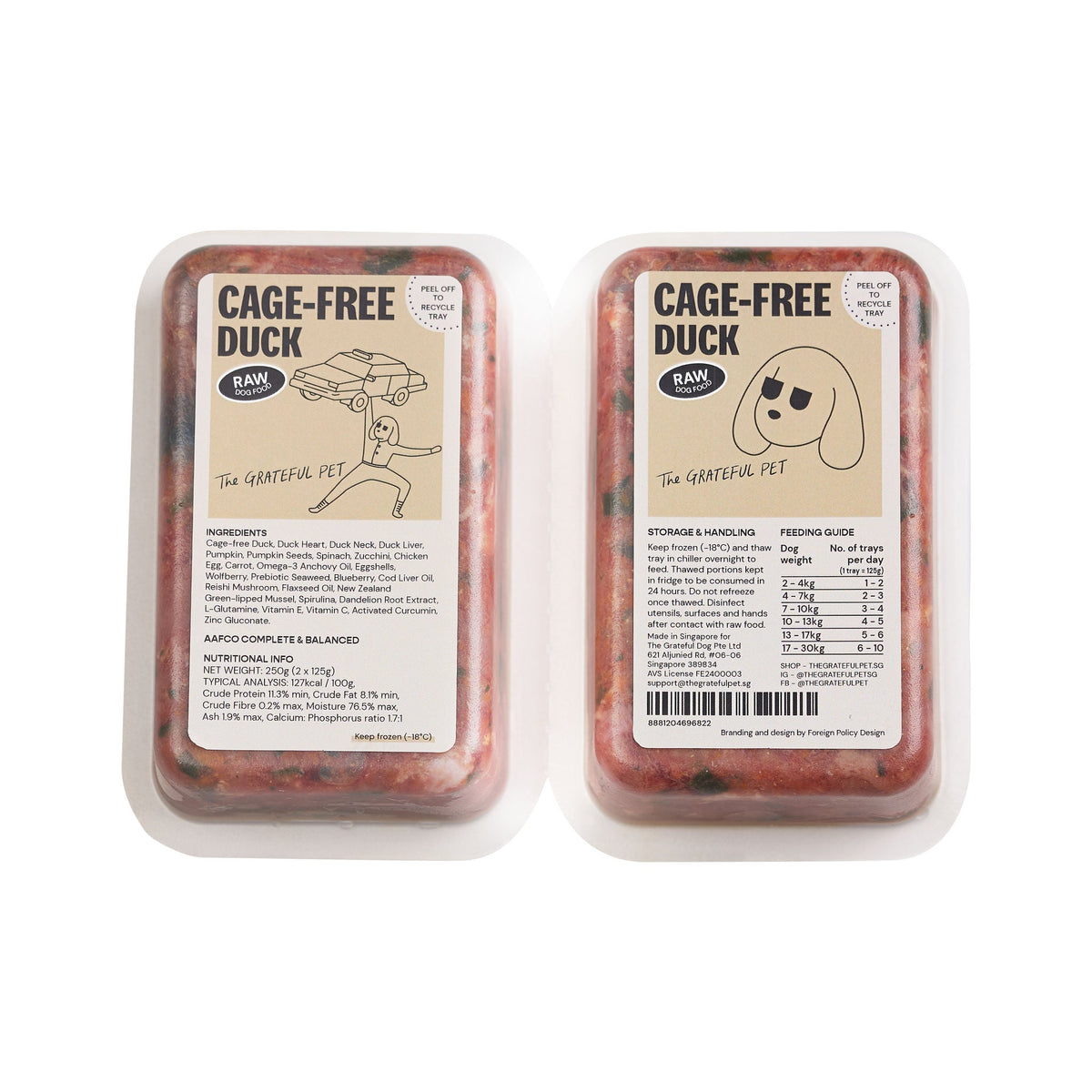 Raw Cage - free Duck - Woof Living