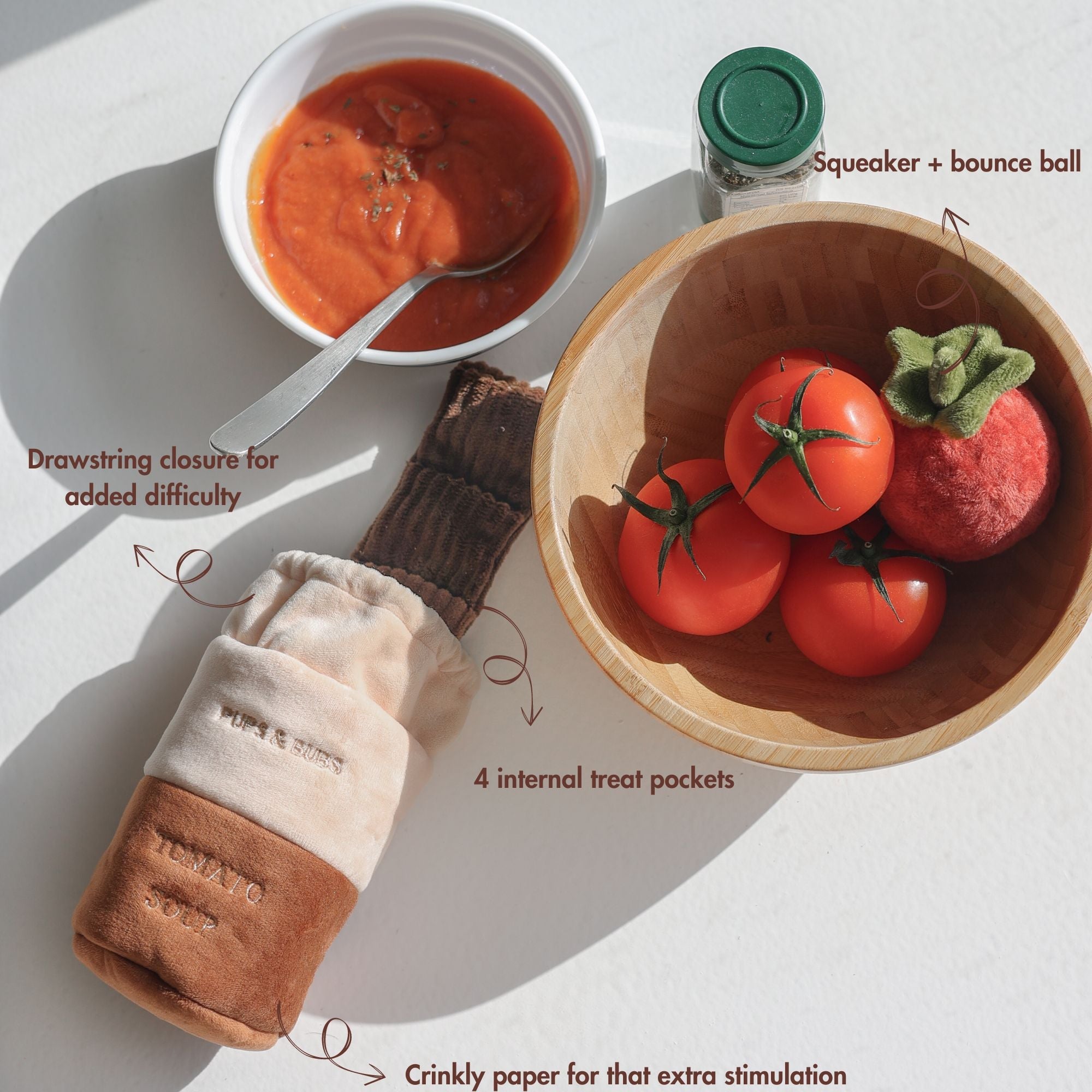 Tomato Soup Nosework Toy - Woof Living