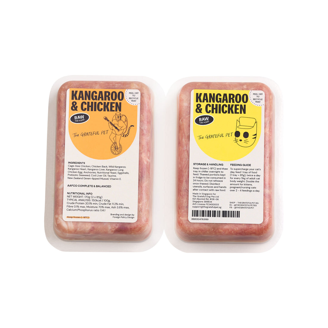 Raw Kangaroo &amp; Chicken (Cat Food)