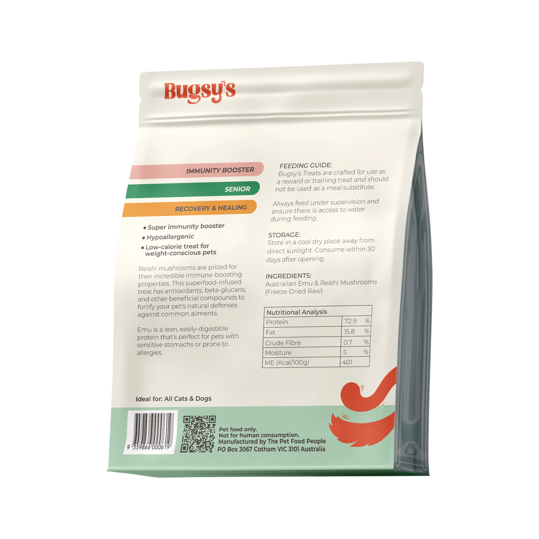 Emu &amp; Reishi | Immunity Booster (Freeze Dried Treats)