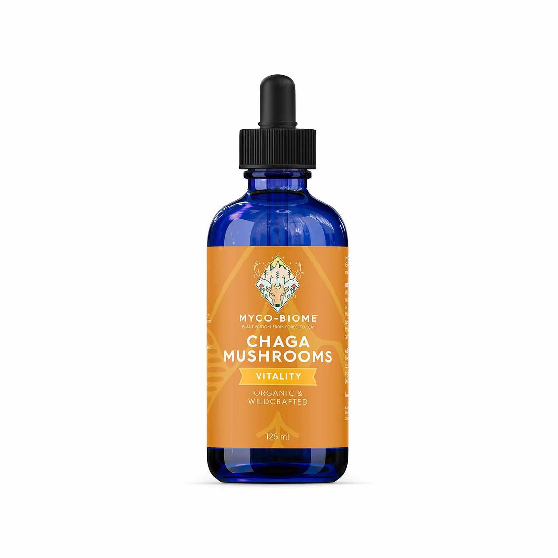 Adored Beast Chaga Mushrooms Liquid Extract – 125ml bottle front view