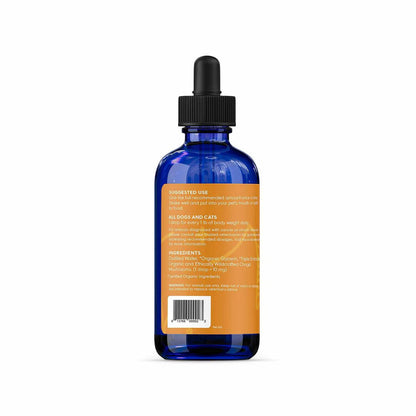 Adored Beast Chaga Mushrooms – left side label and dosage directions