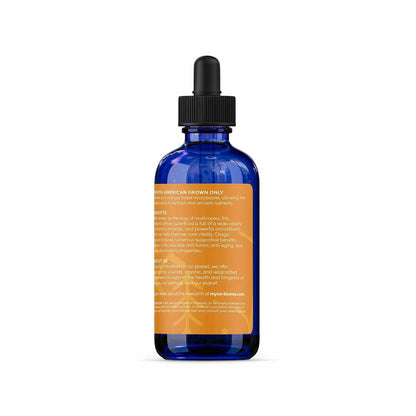 Adored Beast Chaga Mushrooms – right side ingredient and certification label