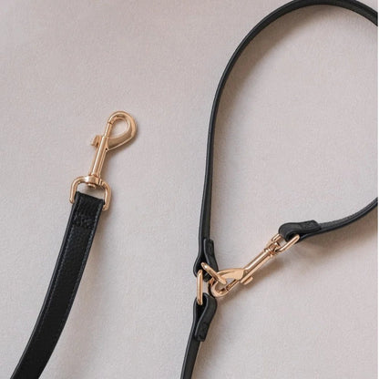 Crossbody Leash Convertible Hands-Free Leash (Black) - Woof Living