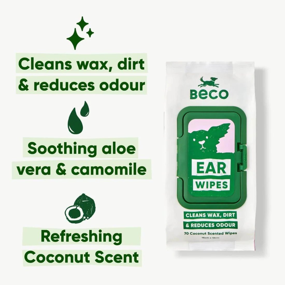 Ear Cleaning Bamboo Wipes - Woof Living