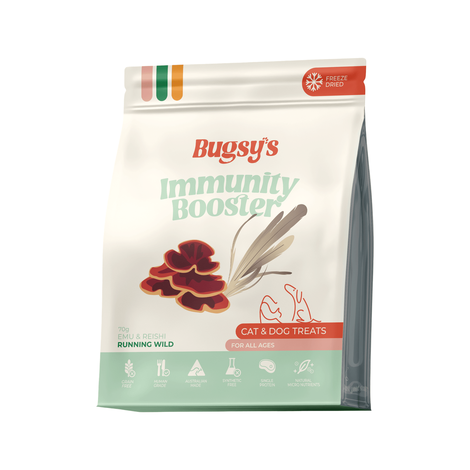 Emu &amp; Reishi | Immunity Booster (Freeze Dried Treats) - Woof Living