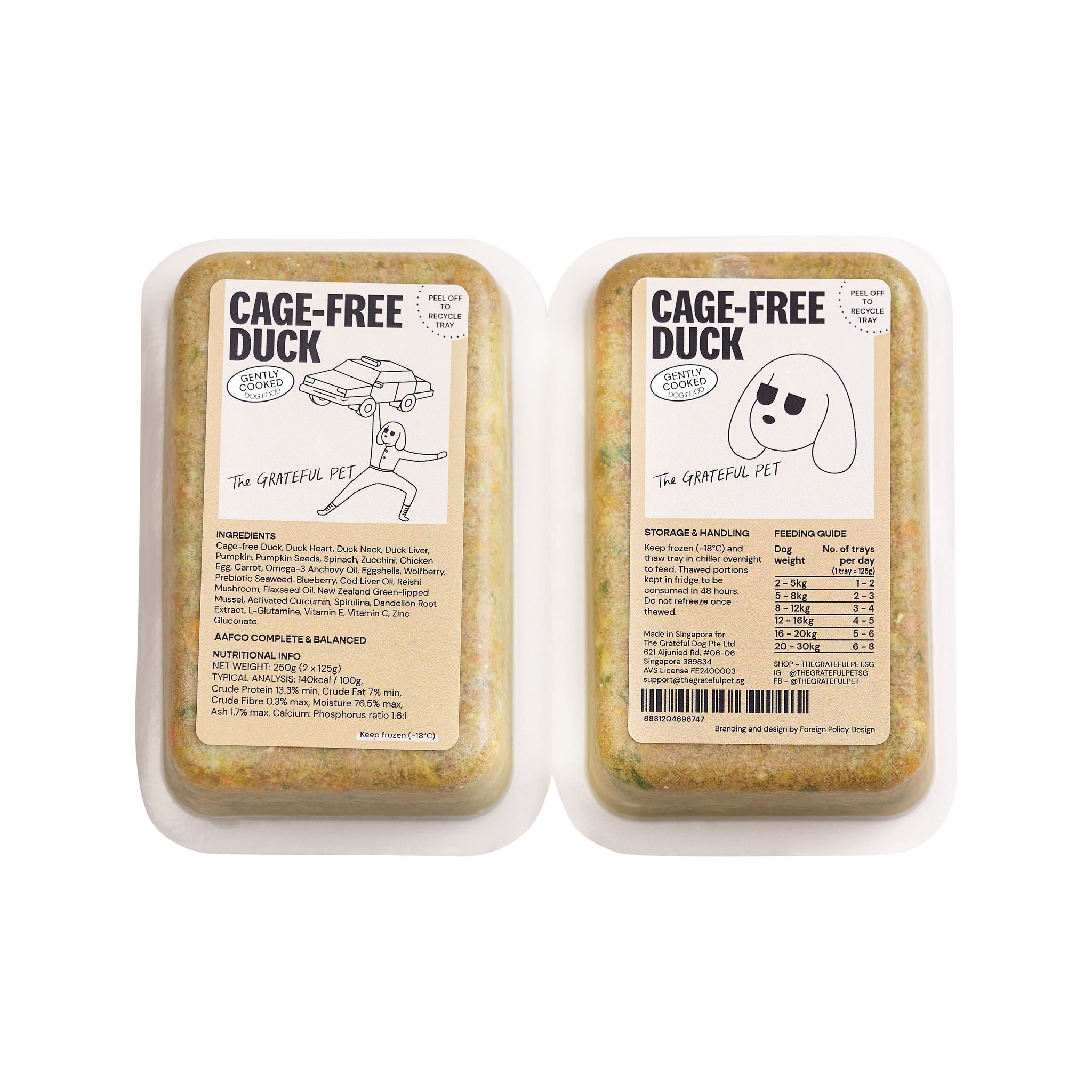 Gently Cooked Cage - free Duck - Woof Living