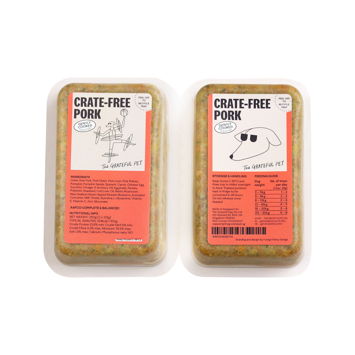 Gently Cooked Crate - free Pork - Woof Living