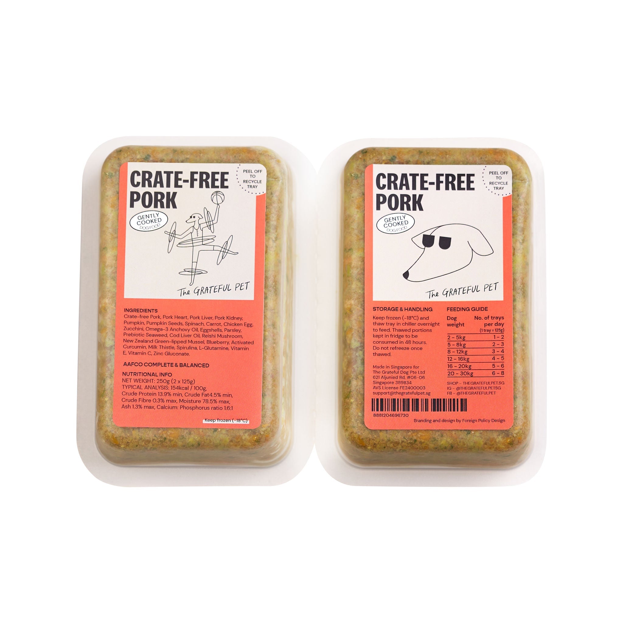 Gently Cooked Crate - free Pork - Woof Living
