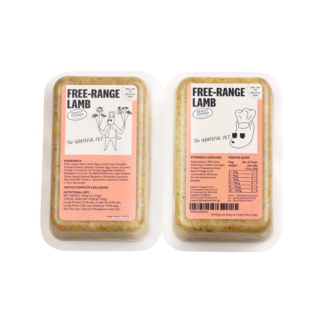 Gently Cooked Free - range Lamb - Woof Living
