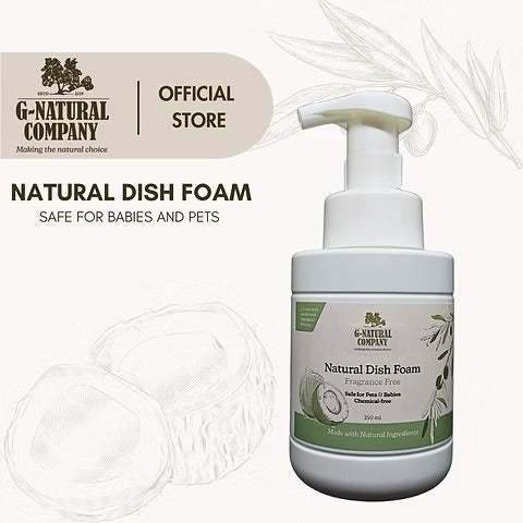 Natural Dish Foam (Fragrance Free) - Woof Living