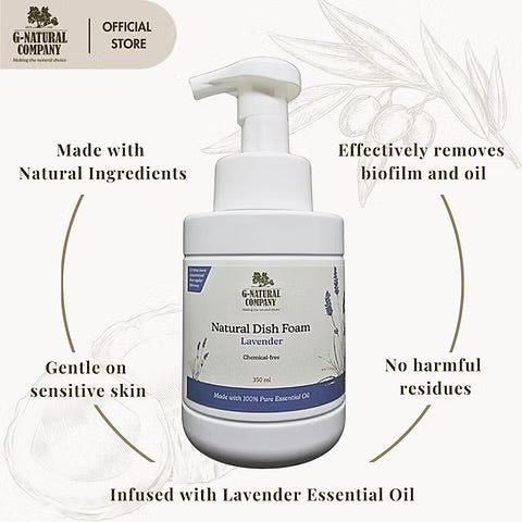 Natural Dish Foam (Lavender) - Woof Living
