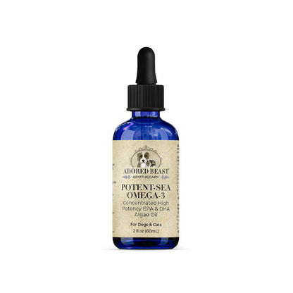 Adored Beast Potent-Sea Omega-3 – 60ml algae oil bottle front view