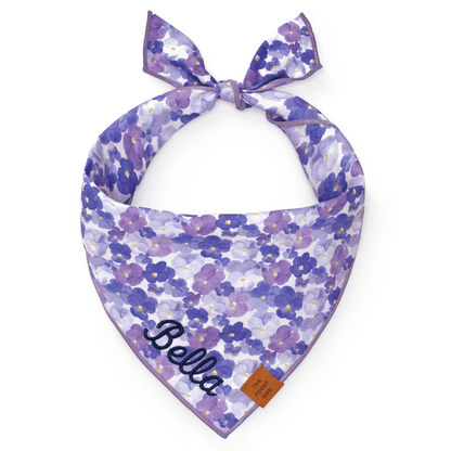 Pressed Pansies Bandana - Woof Living