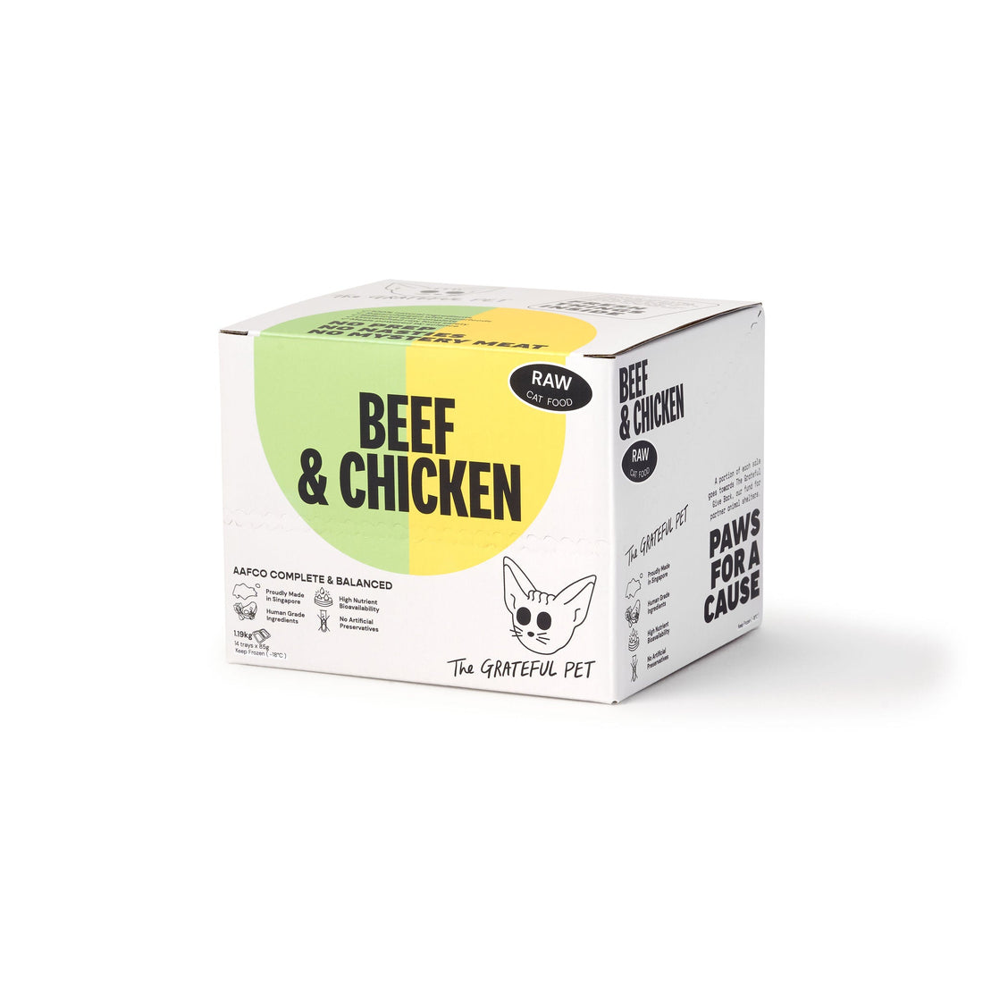 Raw Beef &amp; Chicken (Cat Food) - Woof Living