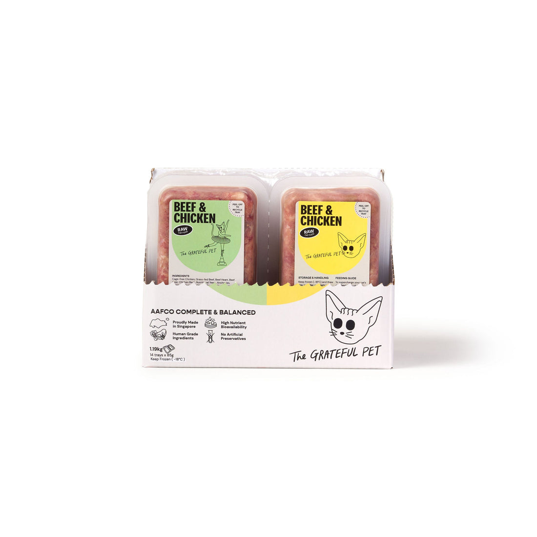 Raw Beef &amp; Chicken (Cat Food) - Woof Living