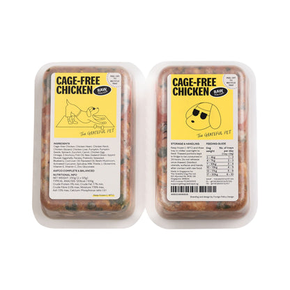 Raw Cage - free Chicken - Woof Living
