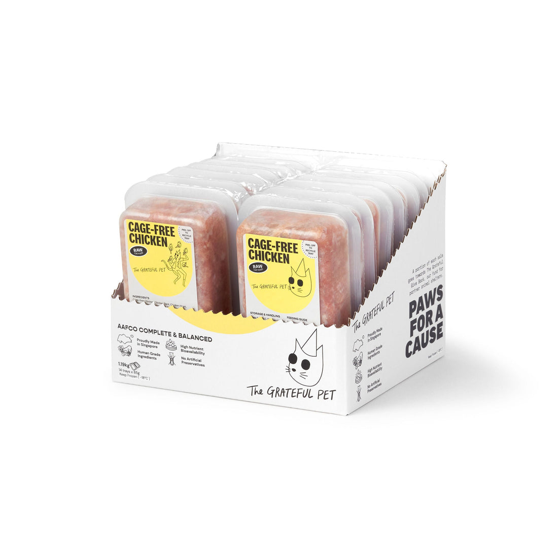 Raw Cage - free Chicken (Cat Food) - Woof Living