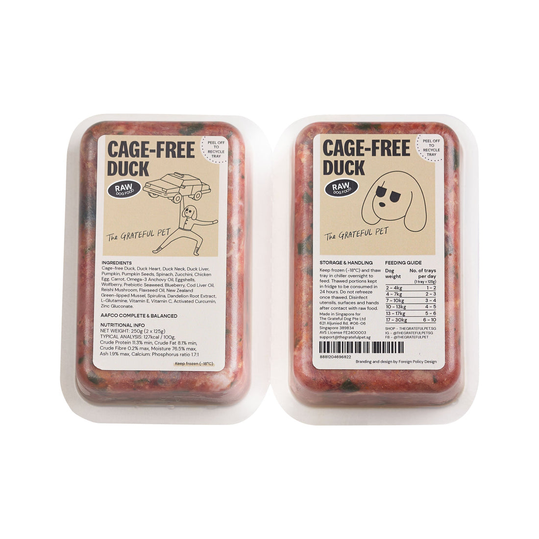Raw Cage - free Duck - Woof Living