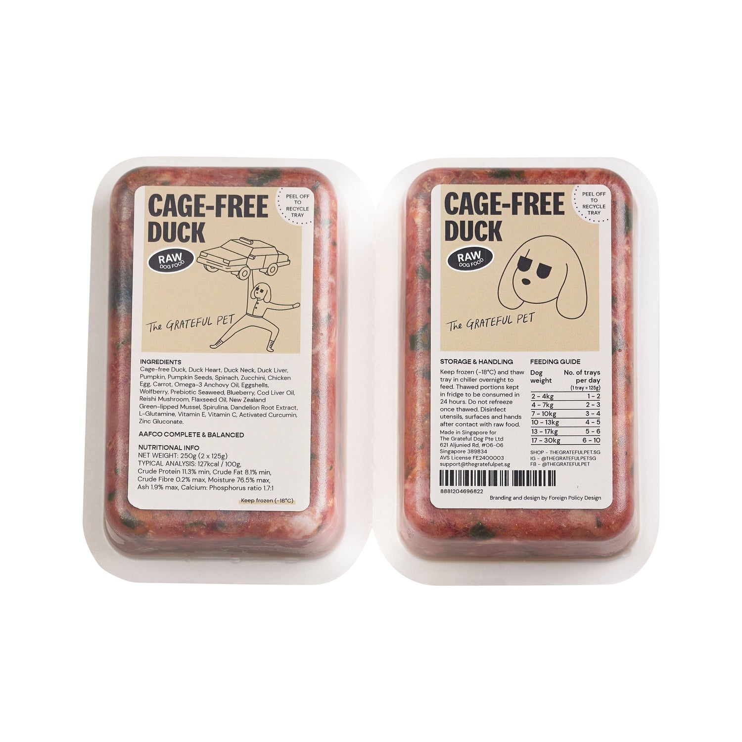 Raw Cage - free Duck - Woof Living