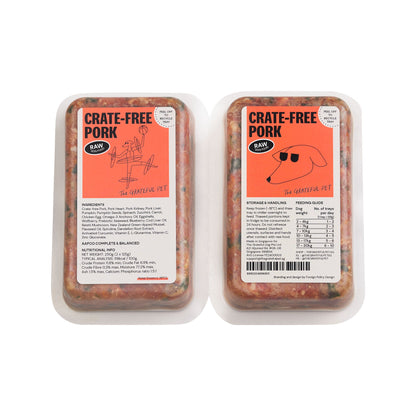 Raw Crate - free Pork - Woof Living