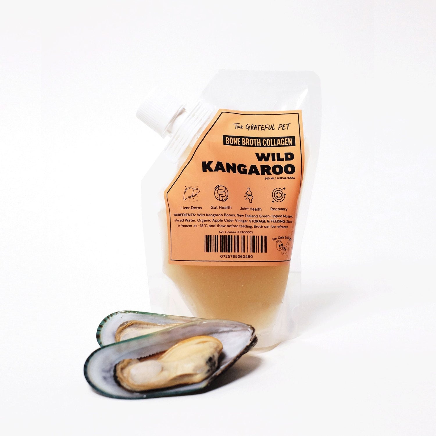 Wild Kangaroo Bone Broth Collagen - Woof Living
