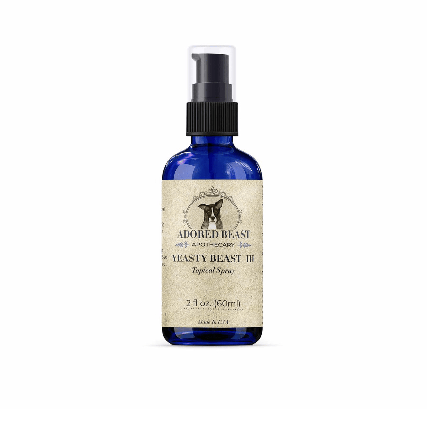 Adored Beast Yeasty Beast Topical Spray – 60ml spray bottle front view