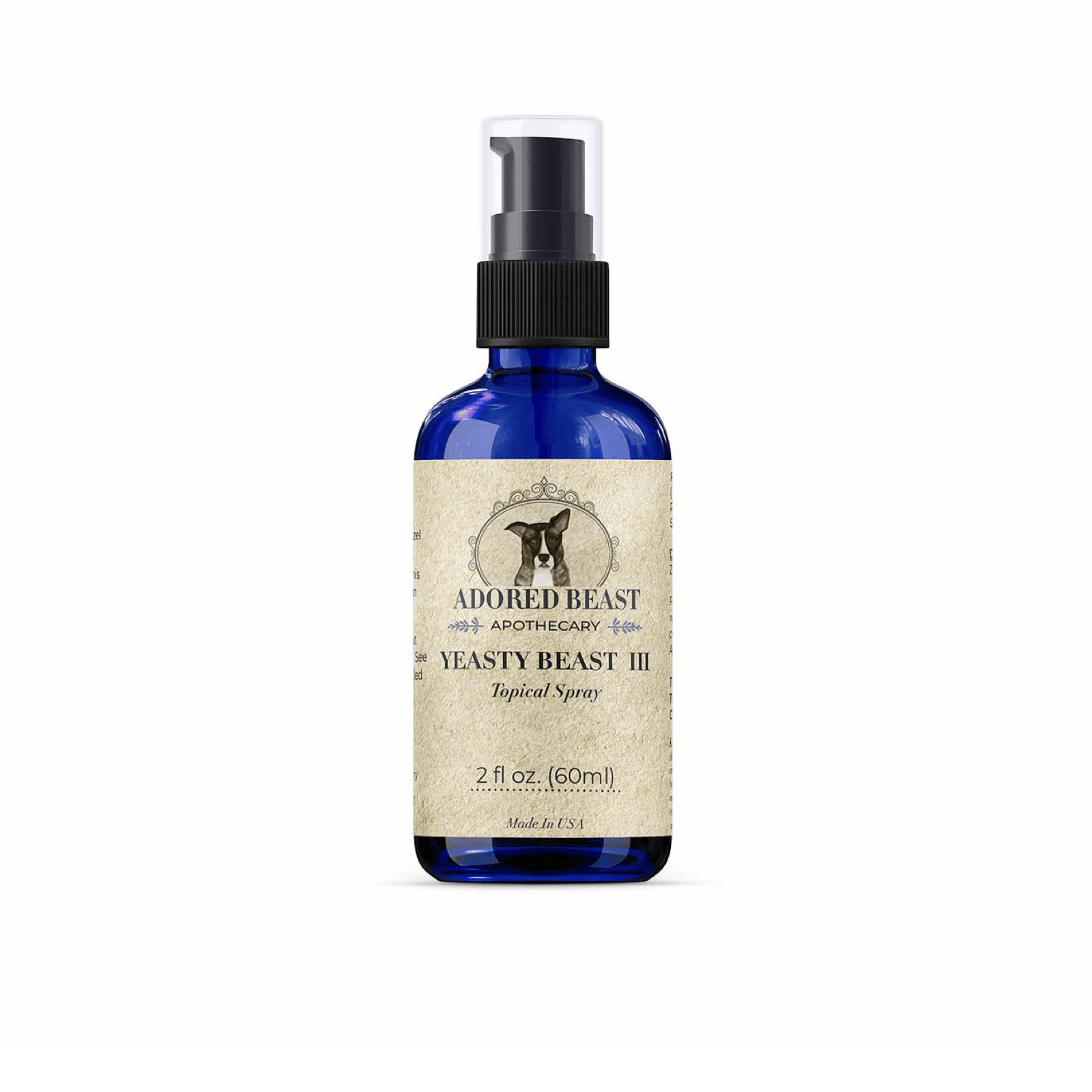 Adored Beast Yeasty Beast Topical Spray – 60ml spray bottle front view