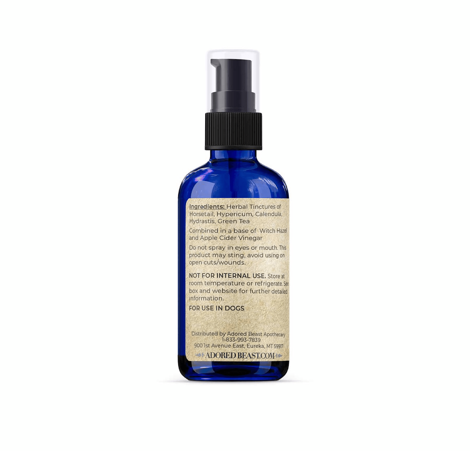 Adored Beast Yeasty Beast – right side label and usage directions
